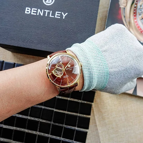 Đồng Hồ Nam Bentley BL1850-15MKWD-MK-GL-N Màu Nâu Vàng