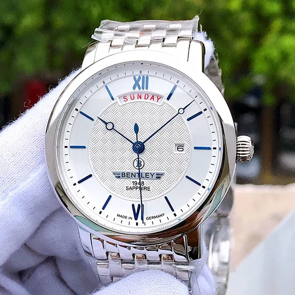 Đồng Hồ Nam Bentley BL1890-10MWWI-MS-T Màu Trắng Bạc - Đồng hồ - Vua Hàng Hiệu