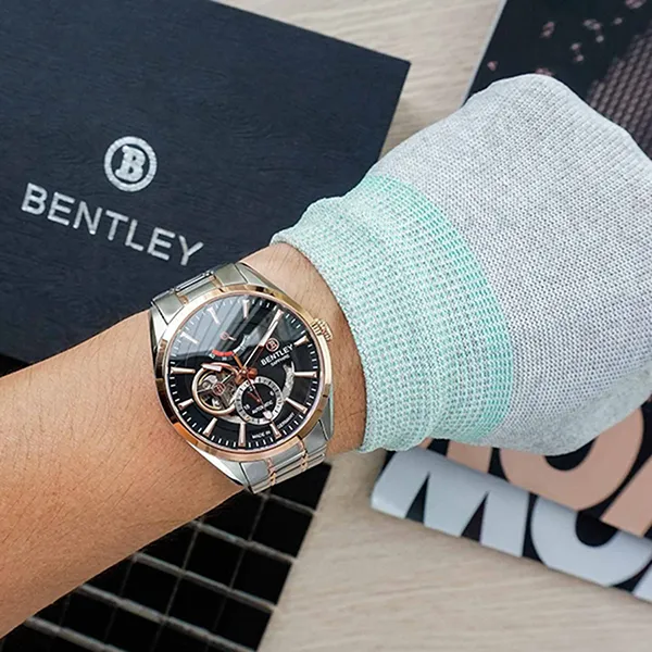 Đồng Hồ Nam Bentley Mặt Hề BL1831-15MTBI-R-AMSR-D Màu Đen Bạc