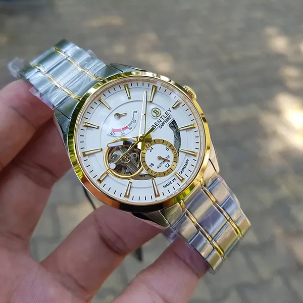 Đồng Hồ Nam Bentley Mặt Hề BL1831-15MTWI Màu Demi (Vàng – Bạc)