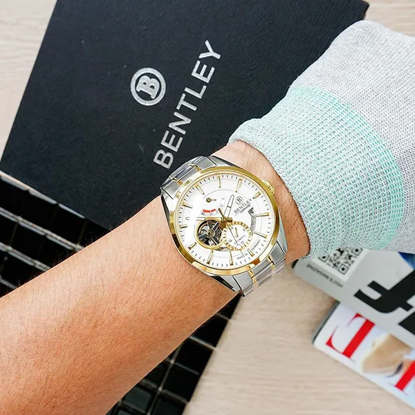Đồng Hồ Nam Bentley Mặt Hề BL1831-15MTWI Màu Demi (Vàng – Bạc)