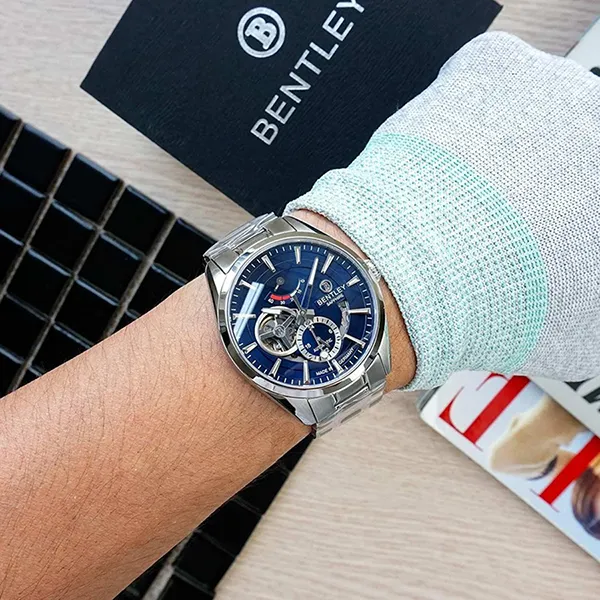 Đồng Hồ Nam Bentley Mặt Hề BL1831-15MWNI-AMS-X Màu Xanh Bạc