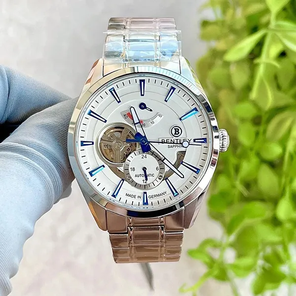 Đồng Hồ Nam Bentley Mặt Hề BL1831-15MWWI Màu Bạc Trắng