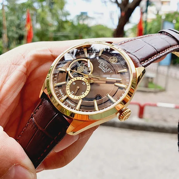 Đồng Hồ Nam Bentley Mặt Hề BL1831-25MKDD-AMK-GL-N Màu Nâu Vàng - Đồng hồ - Vua Hàng Hiệu