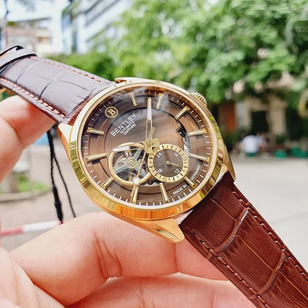 Đồng Hồ Nam Bentley Mặt Hề BL1831-25MKDD-AMK-GL-N Màu Nâu Vàng - Đồng hồ - Vua Hàng Hiệu