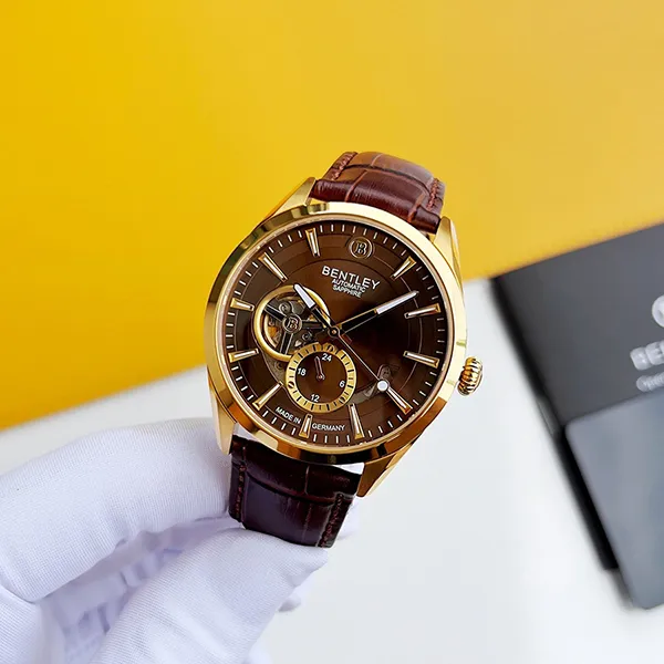 Đồng Hồ Nam Bentley Mặt Hề BL1831-25MKDD-AMK-GL-N Màu Nâu Vàng - Đồng hồ - Vua Hàng Hiệu