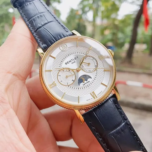 Đồng Hồ Nam Bentley Moonphase BL1865-30MKWB-MK-GL-T Màu Trắng Đen - Đồng hồ - Vua Hàng Hiệu