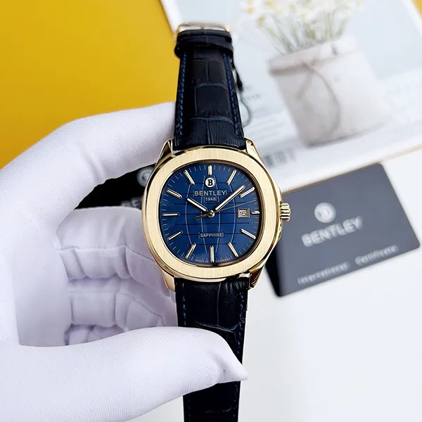 Đồng Hồ Nam Bentley Nautilus BL1869-10MKNN-MK-GL-X Màu Xanh Vàng