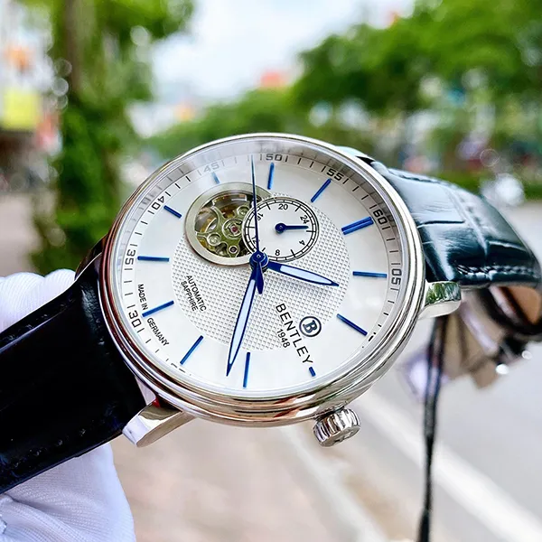 Đồng Hồ Nam Bentley Open Heart BL1832-25MWWB-AMS-GL-T Màu Đen Trắng - Đồng hồ - Vua Hàng Hiệu