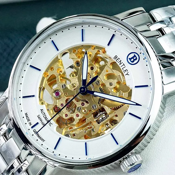 Đồng Hồ Nam Bentley Skeleton BL1833-15MWWI-AMS-T Màu Trắng Vàng - Đồng hồ - Vua Hàng Hiệu