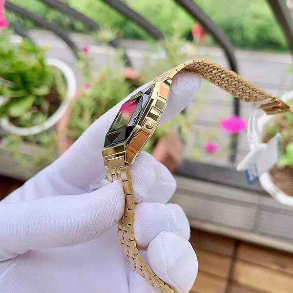 Đồng Hồ Nam Casio A159WGED-1DF Màu Vàng Đen