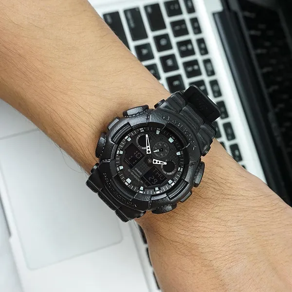 Đồng Hồ Nam Casio G-SHOCK GA-100BT-1ADR Màu Đen