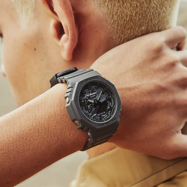 Đồng Hồ Nam Casio G-SHOCK GA-2100CA-8A Màu Xám Đậm - Đồng hồ - Vua Hàng Hiệu