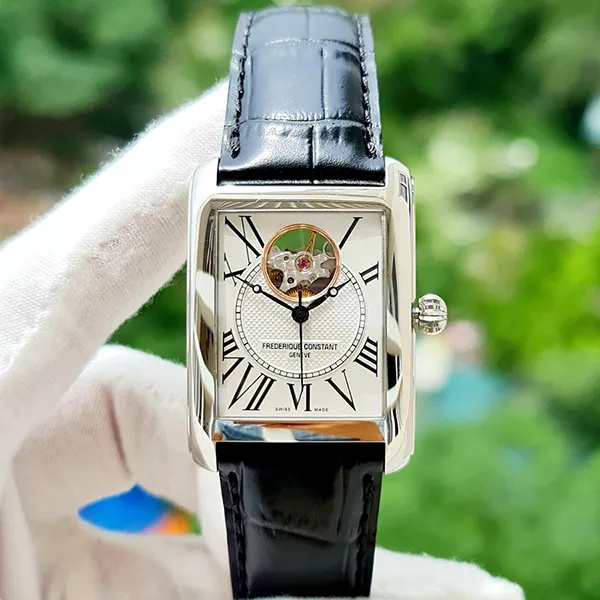 Đồng Hồ Nam Frederique Constant Classics Carrée FC-310MC4S36 Màu Đen Trắng - 3