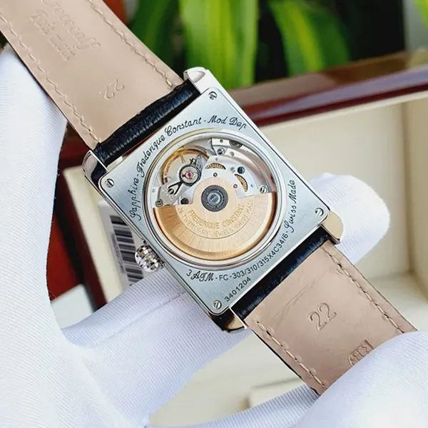 Đồng Hồ Nam Frederique Constant Classics Carrée FC-310MC4S36 Màu Đen Trắng - 5