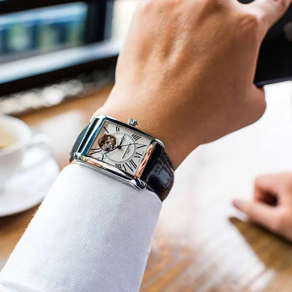 Đồng Hồ Nam Frederique Constant Classics Carrée FC-310MC4S36 Màu Đen Trắng - Đồng hồ - Vua Hàng Hiệu