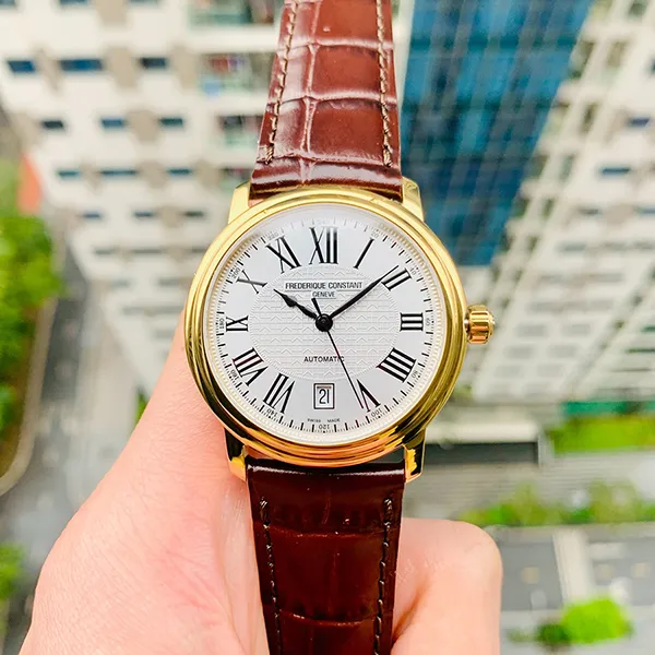 Đồng Hồ Nam Frederique Constant FC-303M4P5 Màu Nâu Trắng