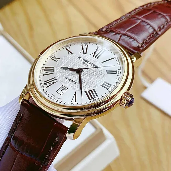 Đồng Hồ Nam Frederique Constant FC-303M4P5 Màu Nâu Trắng - 4