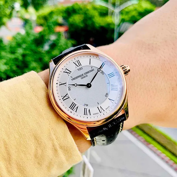 Đồng Hồ Nam Frederique Constant Horological Smartwatch FC-282MC5B4 Màu Đen Trắng