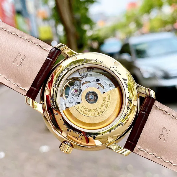 Đồng Hồ Nam Frederique Constant Moonphase FC-335MC4P5 Màu Nâu Trắng - Đồng hồ - Vua Hàng Hiệu