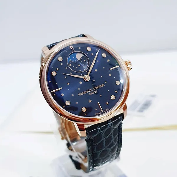 Đồng Hồ Nam Frederique Constant Slimline FC-701NSD3S4 Màu Xanh