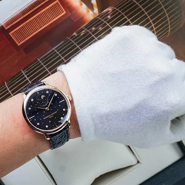 Đồng Hồ Nam Frederique Constant Slimline FC-701NSD3S4 Màu Xanh