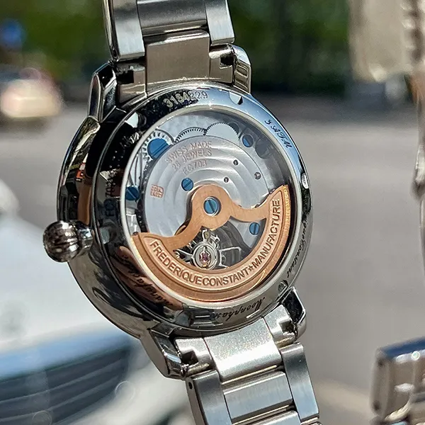Đồng Hồ Nam Frederique Constant Slimline Moonphase FC-703N3S6B Màu Bạc Xanh - Đồng hồ - Vua Hàng Hiệu