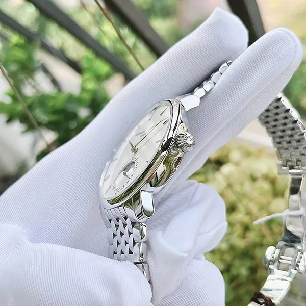 Đồng Hồ Nam Frederique Constant Slimline Moonphase FC-705S4S6B Màu Bạc Trắng