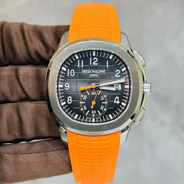 Đồng Hồ Nam Patek Philippe Aquanaut 5968A -001 Màu Cam Đen - Đồng hồ - Vua Hàng Hiệu