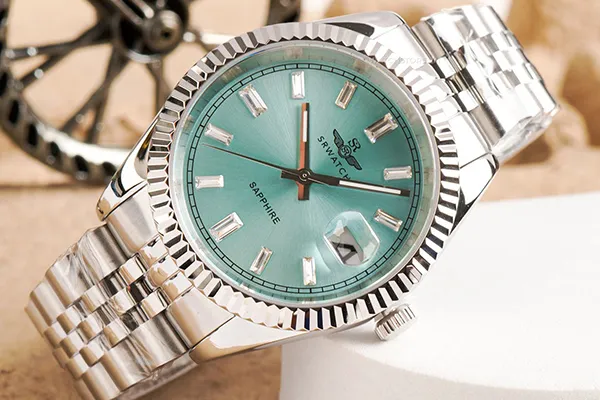 Đồng Hồ Nam SRWATCH Quartz Watch SG7006.1106GM Màu Xanh - Bạc