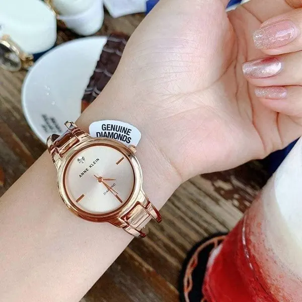 Đồng Hồ Nữ Anne Klein AK/2626RGRG 30mm Màu Vàng Hồng