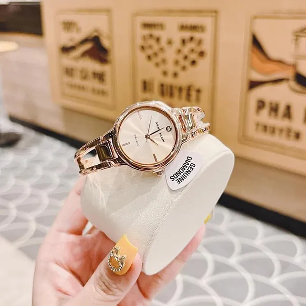 Đồng Hồ Nữ Anne Klein AK/2626RGRG 30mm Màu Vàng Hồng