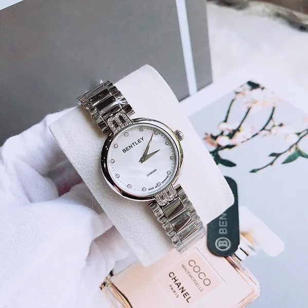 Đồng Hồ Nữ Bentley Quartz BL1710-10LWCI-S-DLS-T Màu Bạc Trắng - Đồng hồ - Vua Hàng Hiệu
