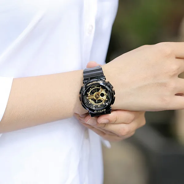 Đồng Hồ Nữ Casio BA-110-1ADR Màu Đen Vàng