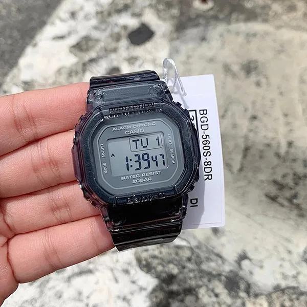 Đồng Hồ Nữ Casio BABY-G BGD-560S-8CR Màu Đen Xám