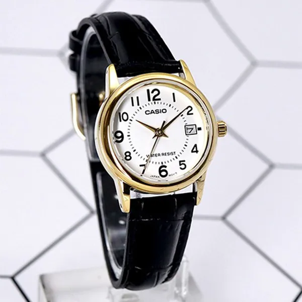 Đồng Hồ Nữ Casio LTP-V002GL-7BUDF Màu Đen Vàng - Đồng hồ - Vua Hàng Hiệu