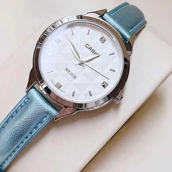 Đồng Hồ Nữ Casio Quartz LTP-1392L-2AVDF Màu Xanh Trắng