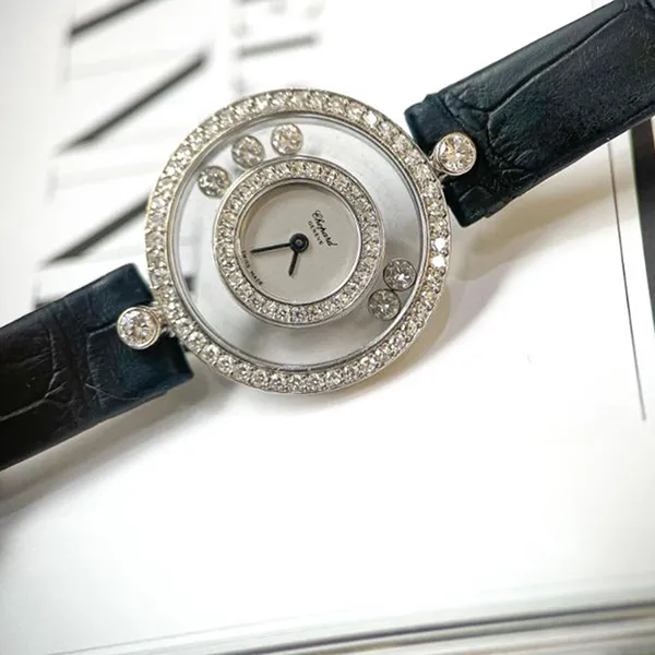 Đồng Hồ Nữ Chopard Happy Diamonds 20/3957 Màu Đen Trắng
