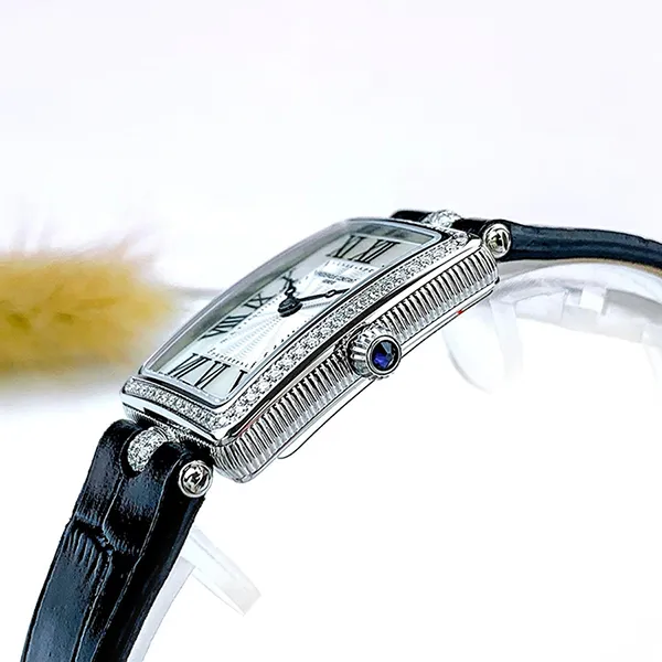 Đồng Hồ Nữ Frederique Constant Classics Art Deco Carree FC-200MPW2ACD6 Màu Đen Trắng