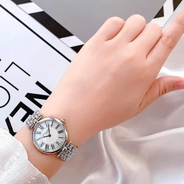 Đồng Hồ Nữ Frederique Constant Classics Art Deco Steel FC-200MPW2AR6B Màu Bạc Trắng