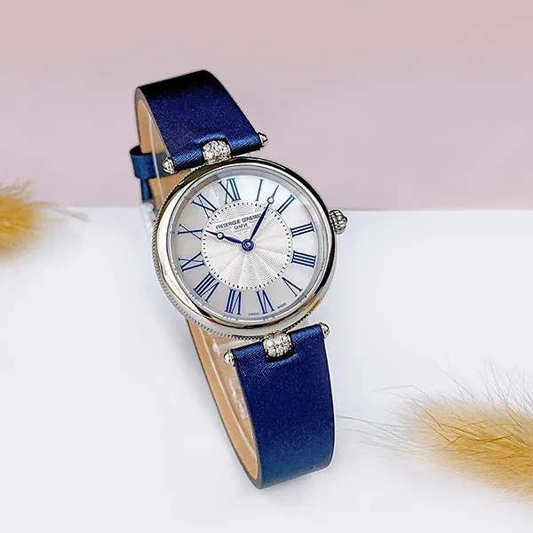 Đồng Hồ Nữ Frederique Constant Classics Art FC-200MPWN2AR2D6 Màu Xanh Trắng