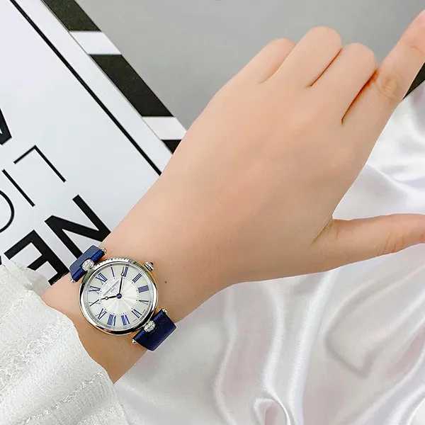 Đồng Hồ Nữ Frederique Constant Classics Art FC-200MPWN2AR2D6 Màu Xanh Trắng