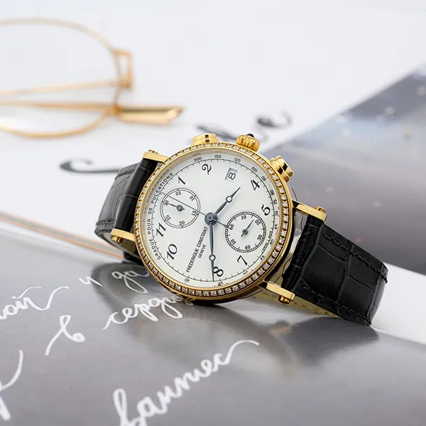 Đồng Hồ Nữ Frederique Constant Classics FC-291A2RD5 Màu Đen Trắng