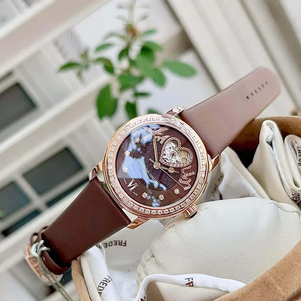 Đồng Hồ Nữ Frederique Constant Diamond FC-310CSQ2PD4 Màu Nâu - Đồng hồ - Vua Hàng Hiệu