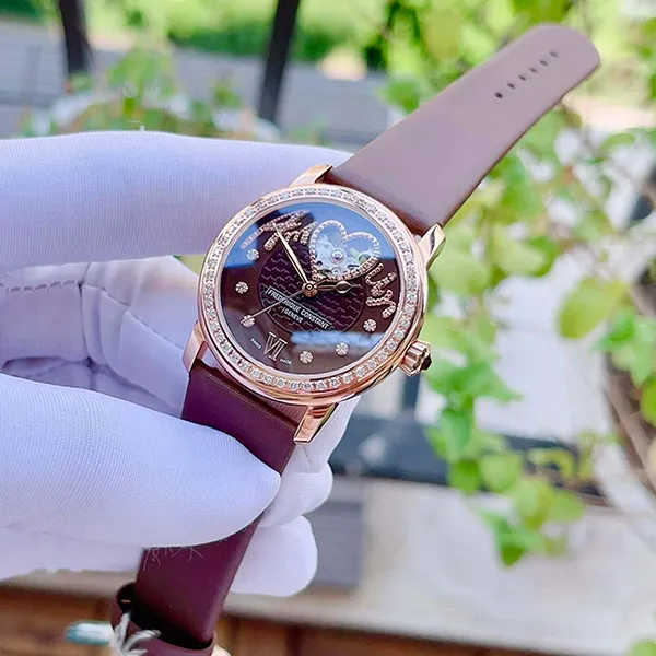 Đồng Hồ Nữ Frederique Constant Diamond FC-310CSQ2PD4 Màu Nâu - Đồng hồ - Vua Hàng Hiệu