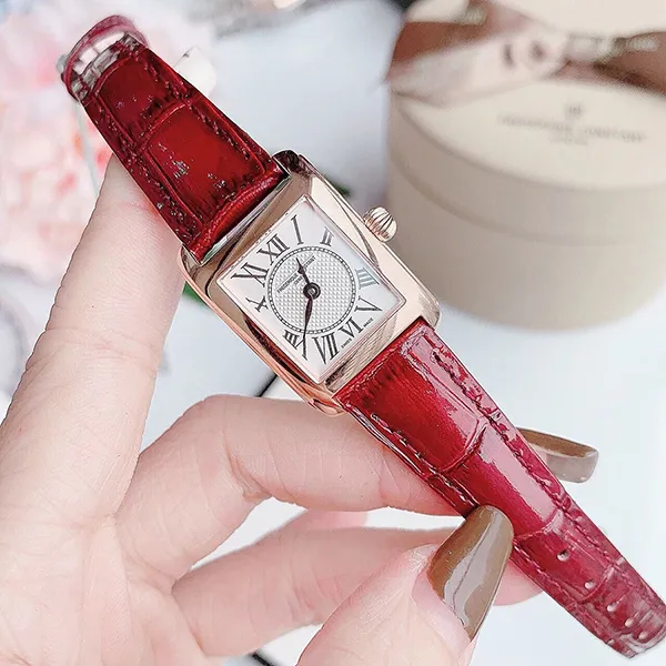 Đồng Hồ Nữ Frederique Constant FC-200MC14 Màu Đỏ/ Vàng Hồng