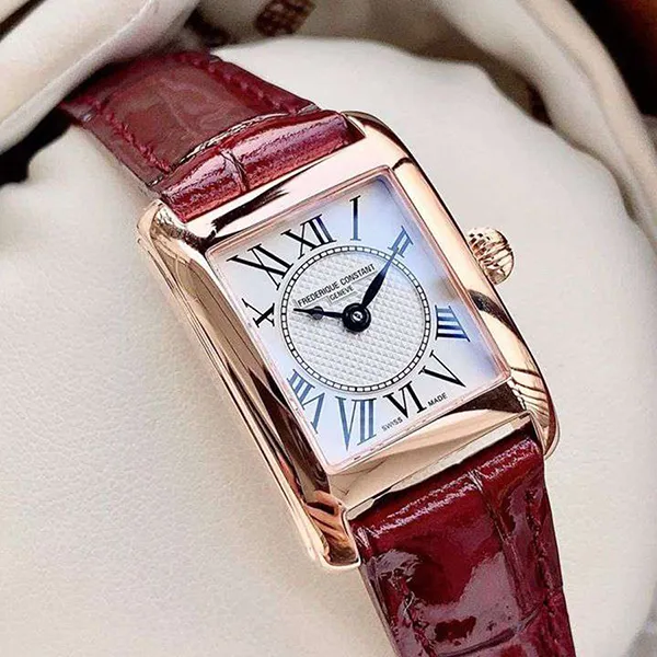 Đồng Hồ Nữ Frederique Constant FC-200MC14 Màu Đỏ/ Vàng Hồng