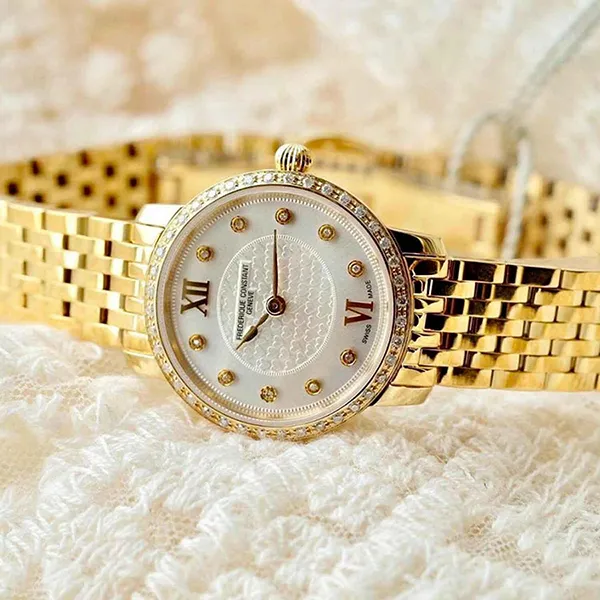 Đồng Hồ Nữ Frederique Constant FC-200WHDSD5B Màu Vàng