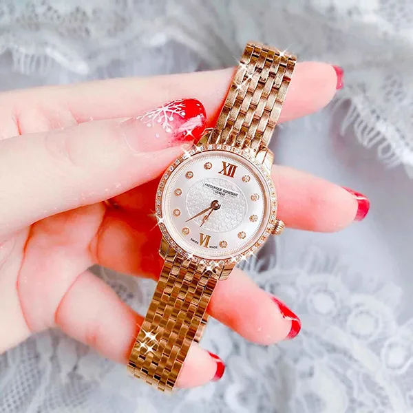 Đồng Hồ Nữ Frederique Constant FC-200WHDSD5B Màu Vàng