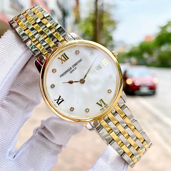 Đồng Hồ Nữ Frederique Constant FC-220MPWD3S3B Màu Demi (Vàng – Bạc) - Đồng hồ - Vua Hàng Hiệu